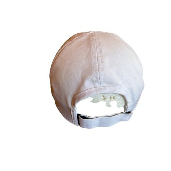 Nike Featherlight Dri-Fit Henke Air 70 White Cap Blue Embroidery Adjustable - Picture 4 of 6